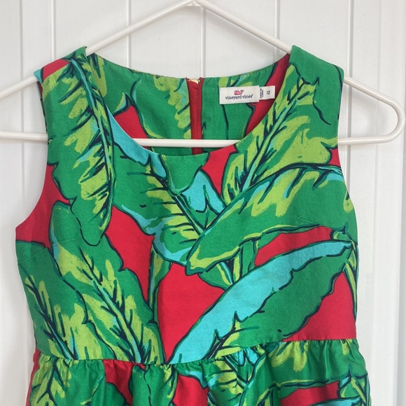 Vineyard Vines Girls Tropical Dress Sz 12 Like New !! - Picture 2 of 4